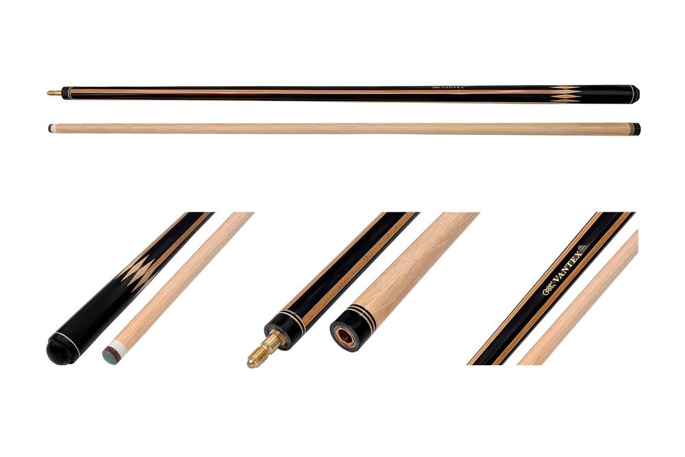 Кий / пирамида 2-pc "Vantex" (черный граб, бук, граб) корона