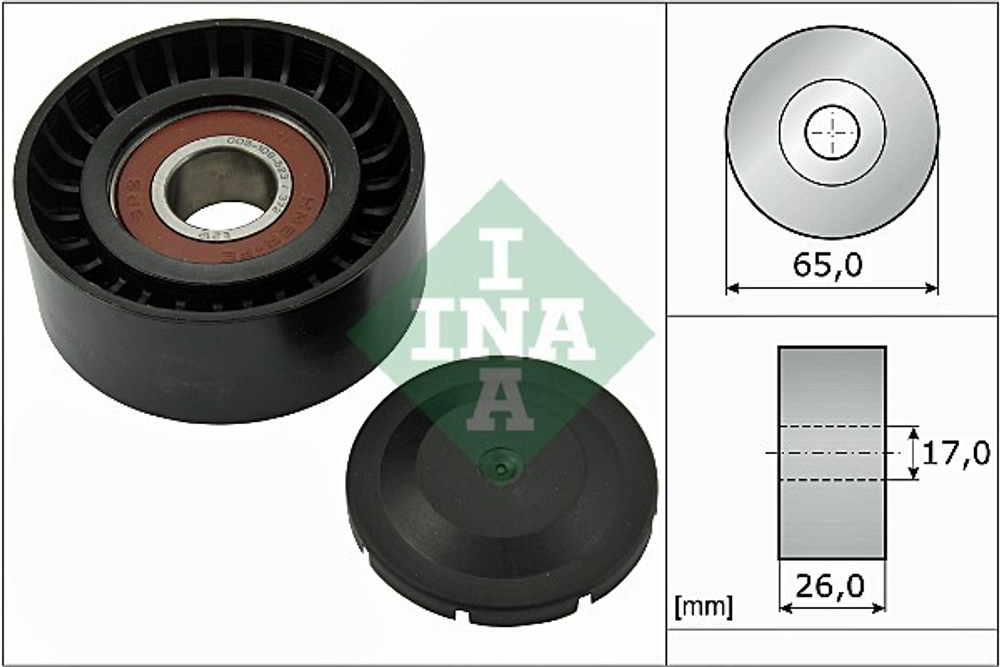 INA - 532055710-INA - Deflection/Guide Pulley, V-ribbed belt