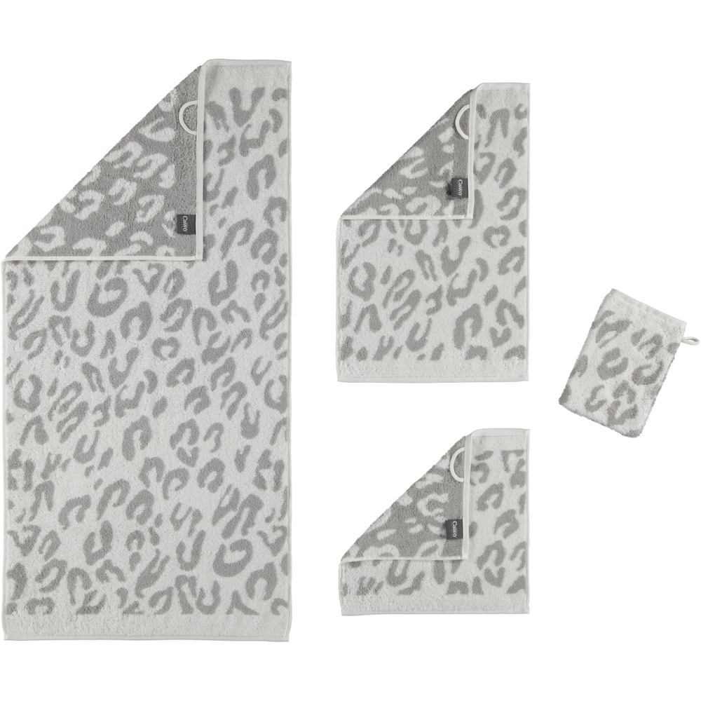 Полотенце 50x100 Cawo Instinct Leopard 563 серое