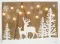 Рождественская декорация Олени в лесу, размер 30*40 см., Svetlitsa (17-222)
