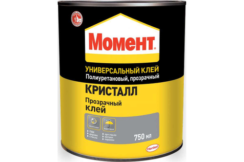 Клей универсальный контактный полиуретановый Момент Кристалл