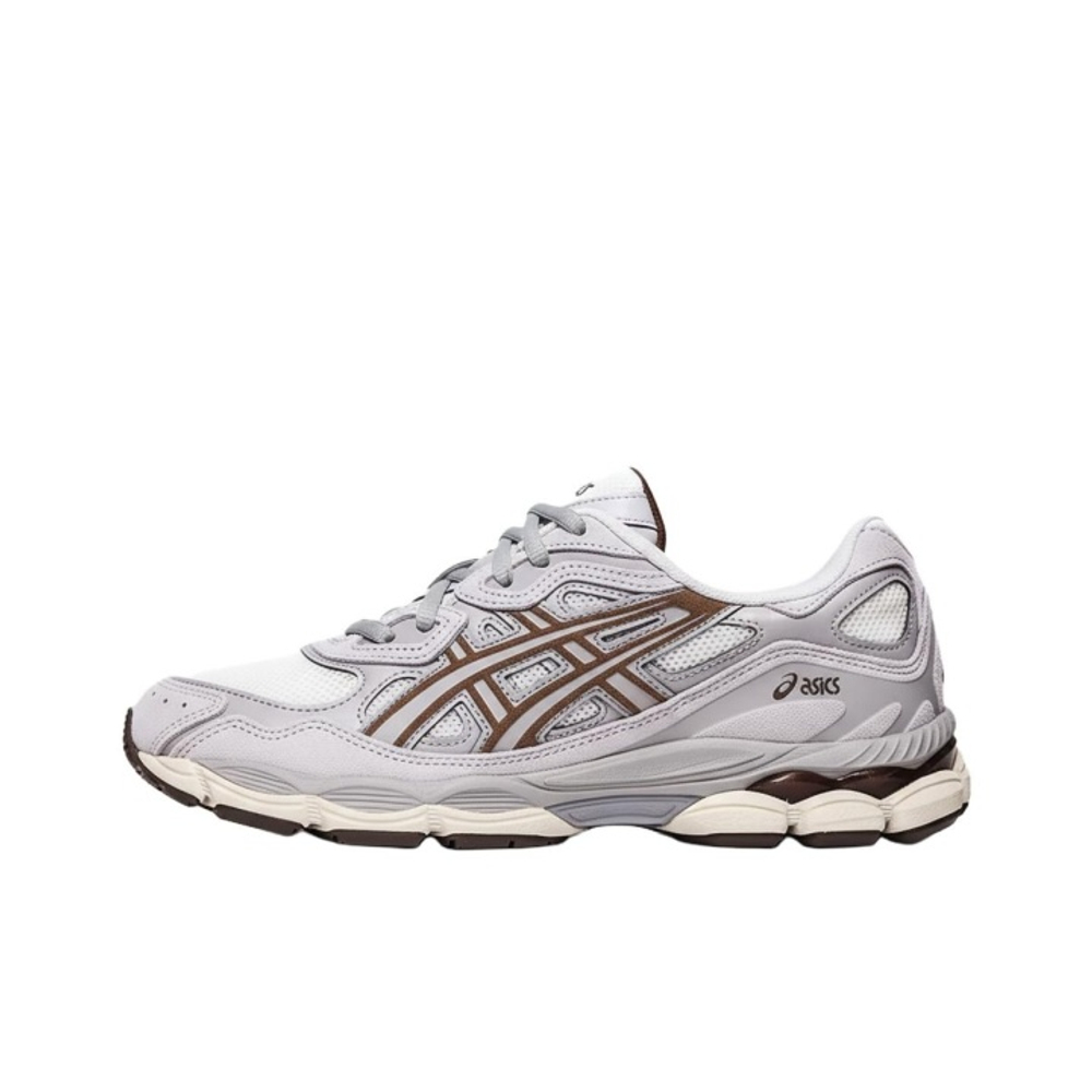alt="ASICS GEL-NYC Cream Cement Grey 1203A383-114 вид сбоку на белом фоне"