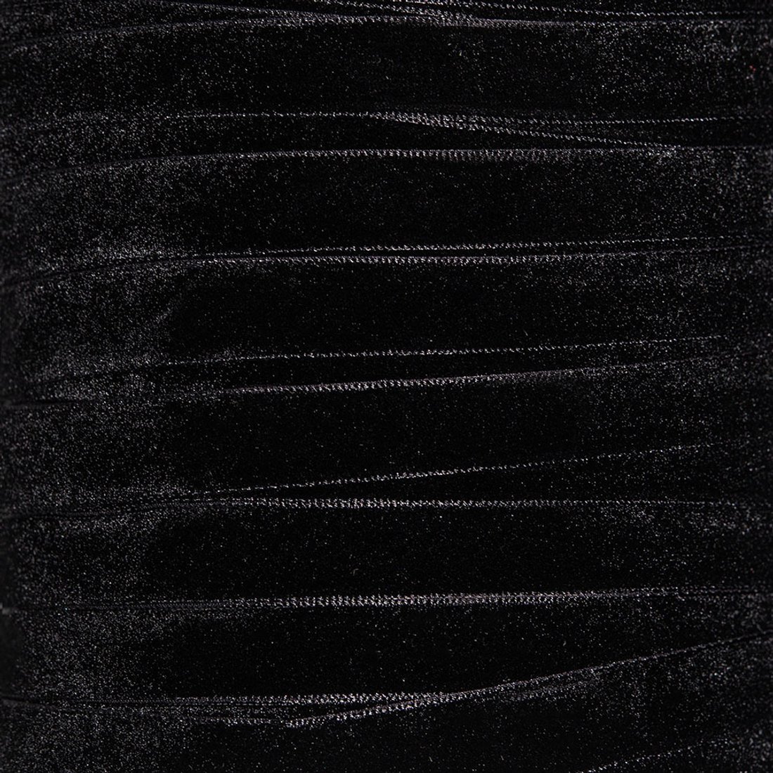 Лента бархатная, 12мм, оттенок "Черный"