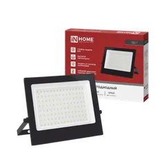 Прожектор светодиодный СДО-7 100Вт 230В 4000К IP65 черный IN HOME