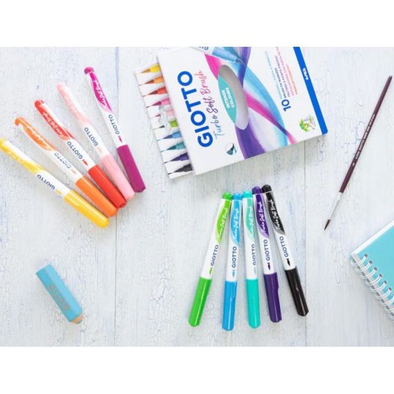 Мягкая кисть Giotto Turbo маркер 10 цветов