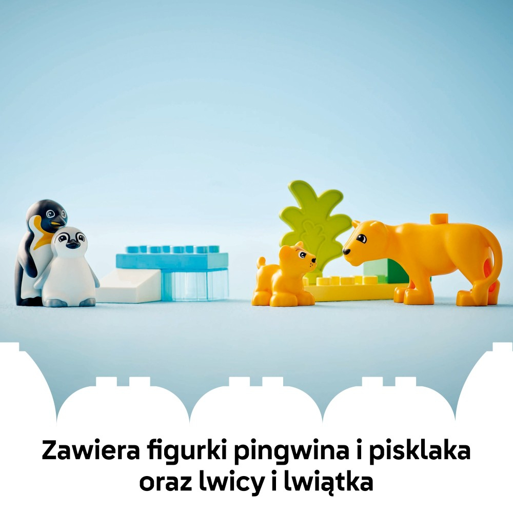 Конструктор LEGO DUPLO Town 10442 Семьи диких животных Пингвины и львы арт. 10442 10 дет — фото 13