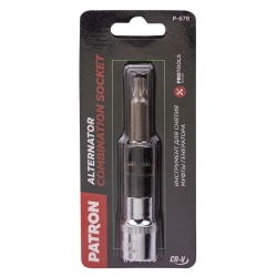 Головки для снятия муфты генератора (головка-бита 1/2''(T50), головка 33зуба) PATRON P-678