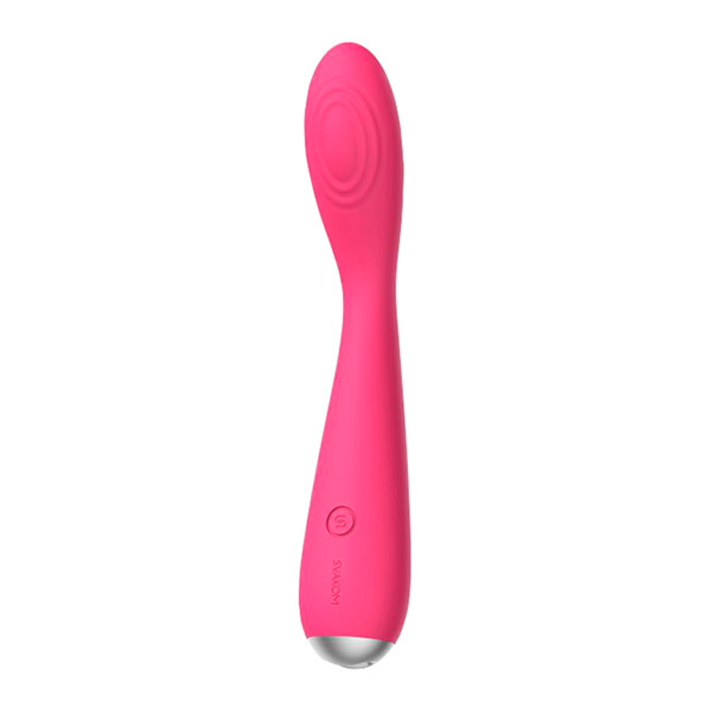Ярко-розовый G-стимулятор 18см Svakom Iris Clitoral & G-spot Vibrator S-11