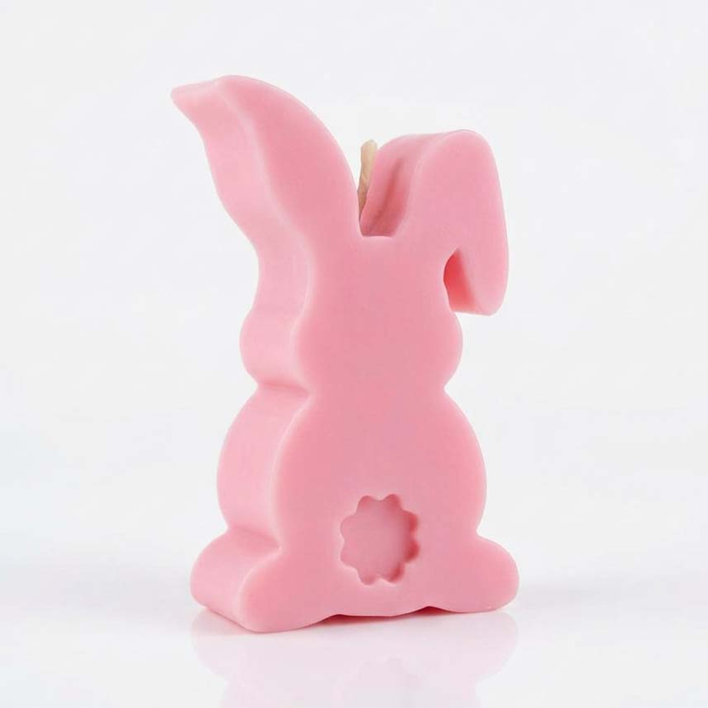Свеча Зайчик розовый