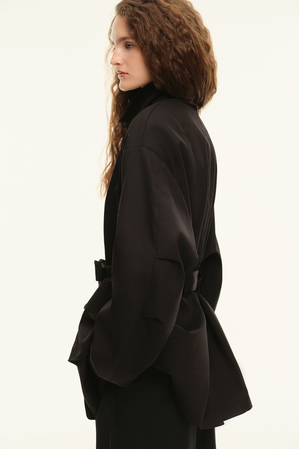 Укороченный тренч (((The Love Letter))), черный