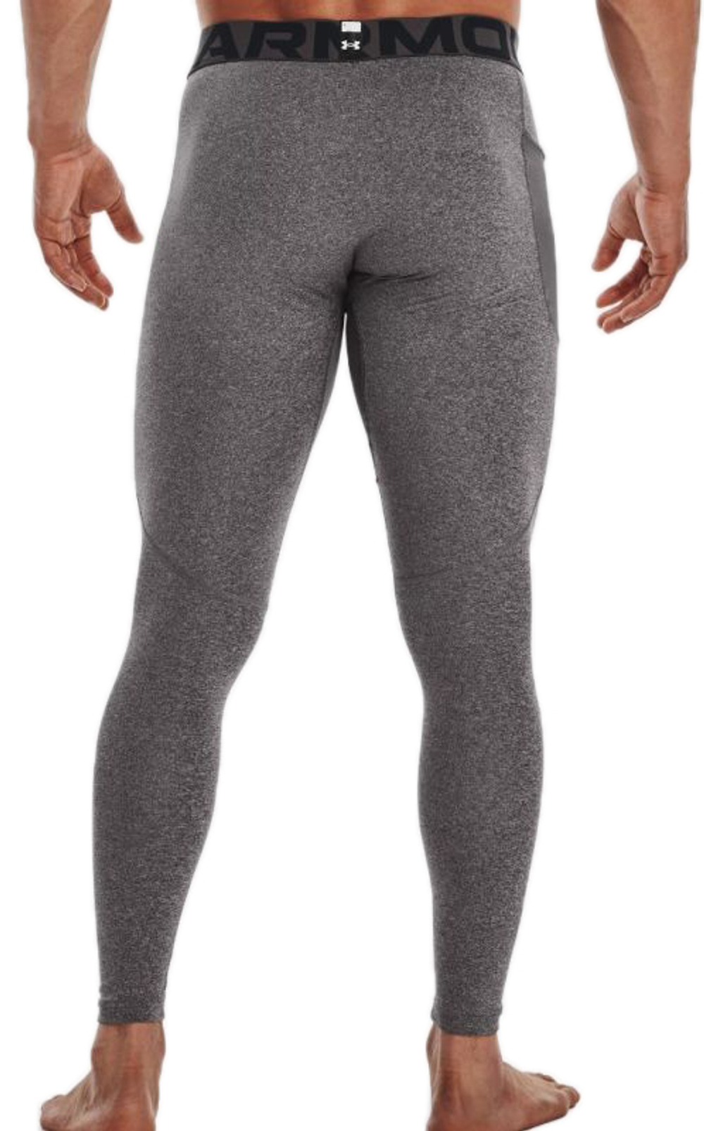 Теннисные брюки Under Armour Cold Gear Armour Leggings M - charcoal light heather/black