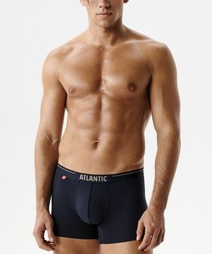 Трусы мужские боксеры (5шт) Atlantic 5SMH-004, хлопок, темно-синий