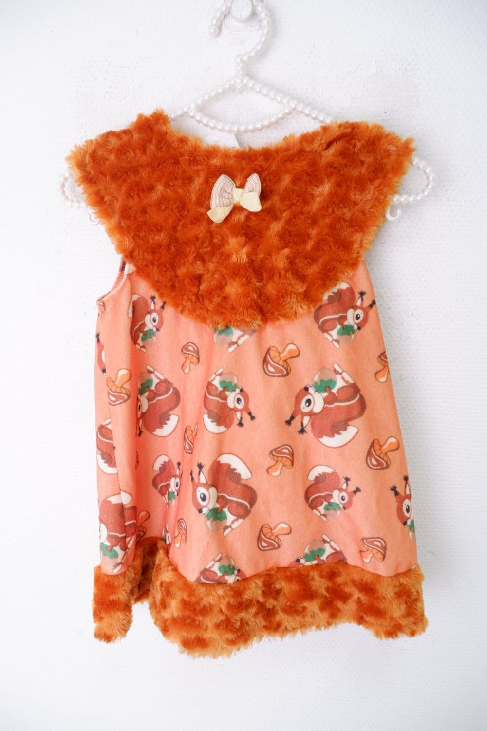 Платье карнавальное "Белочка" на 7 лет