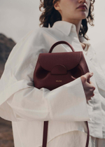 Сумка Polene Numéro Un Nano EDITION TEXTURED BURGUNDY