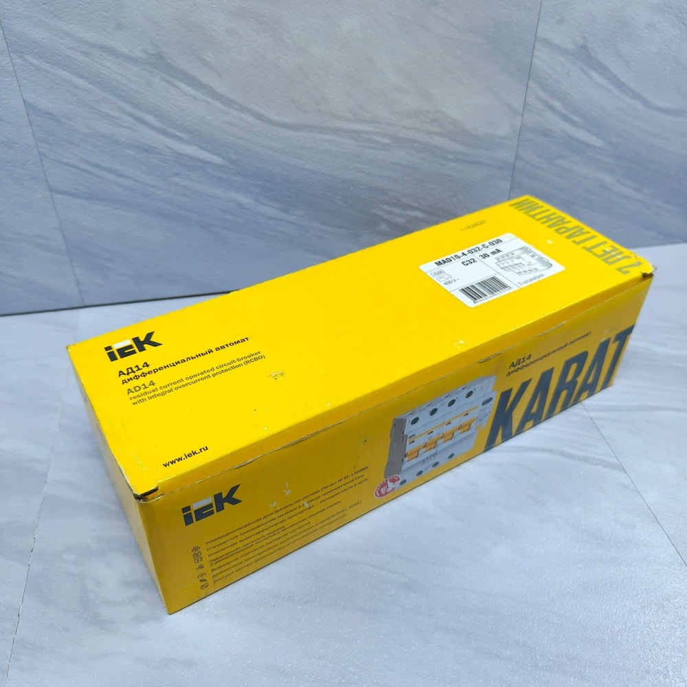 Диффавтомат IEK KARAT АД14 4P C32 30мА