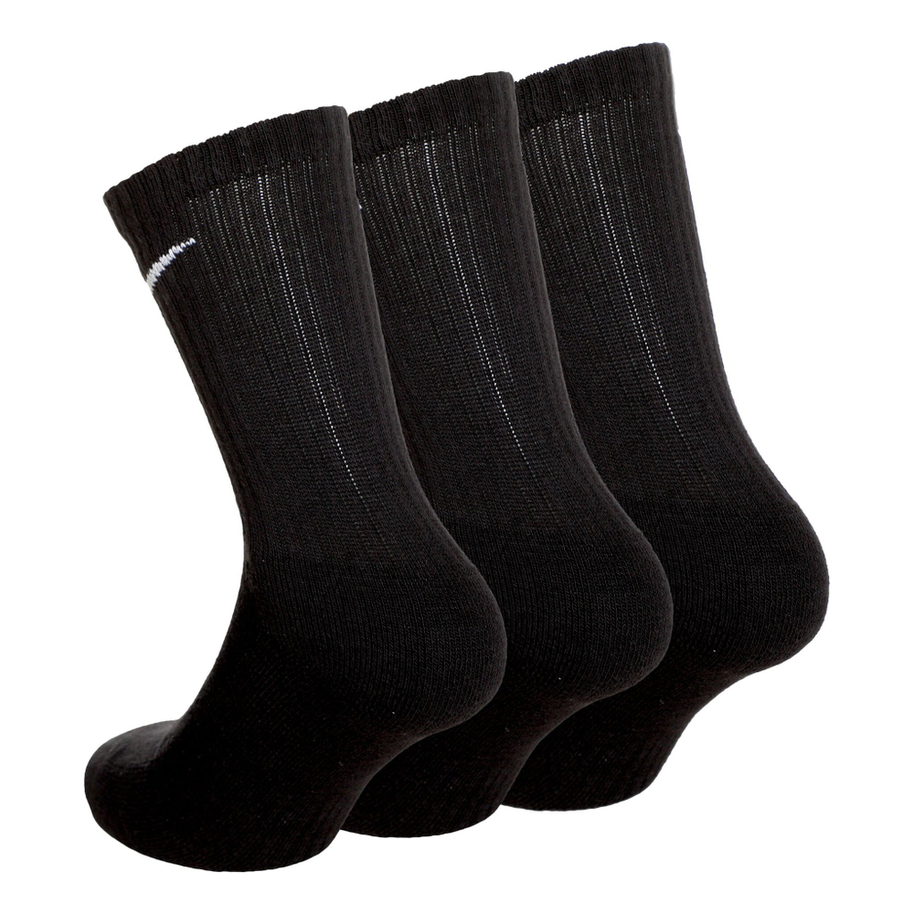 Носки теннисные Nike Everyday Cush Crew Sports Socks 3 Pack - Black