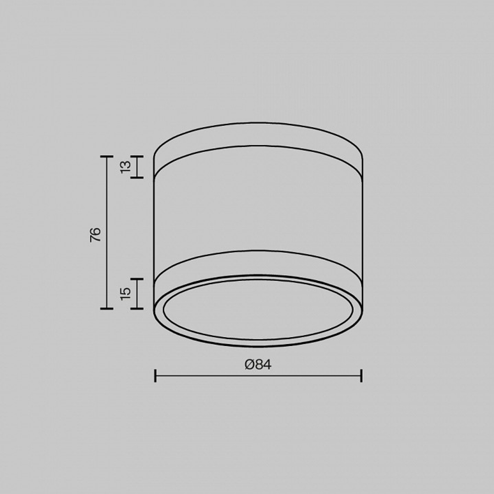 Накладной светильник Maytoni Technical Pauline C120CL-GX53-W