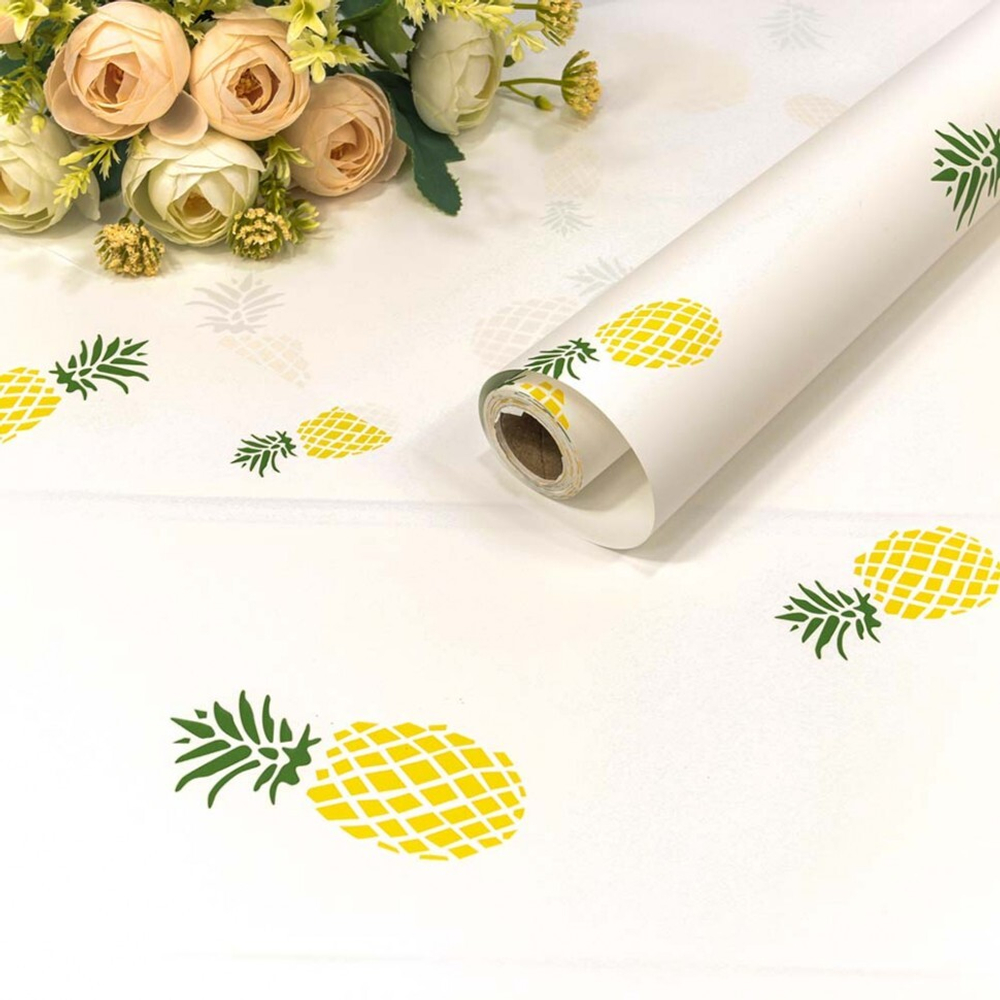 Пленка В рулоне 10 м х 58 см "Фрукты" (Белый)