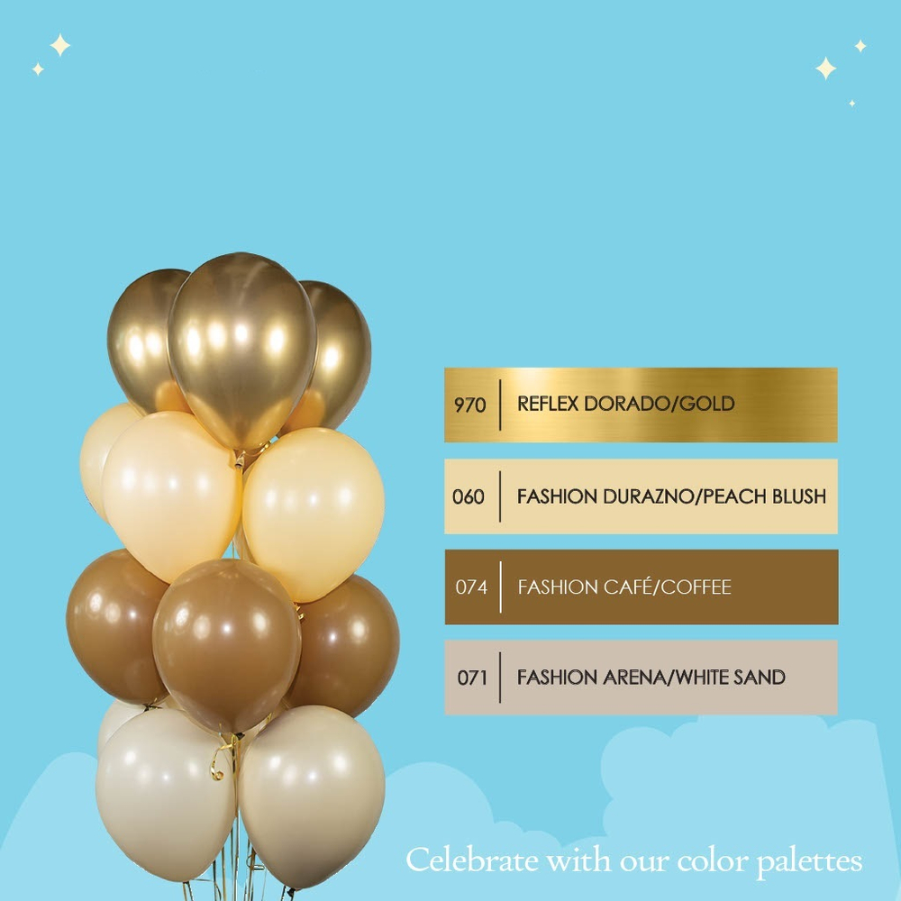 Шар 5" Кофе, Пастель / Coffee 074 Sp