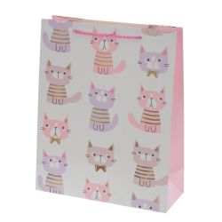 GAEM Пакет подарочный M (бумага 210г/м2, блок микс 12шт), L26 W10 H32 см, 4в.