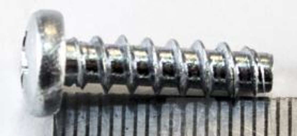 Саморез 4,9*19 (цилиндр головка) хром (уп100шт) 00001-0076713-018