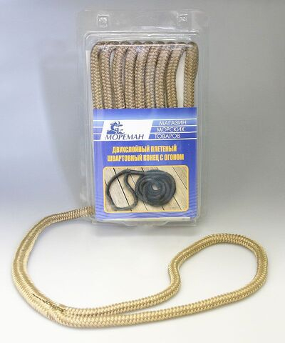 Плетеный швартовный конец, 12,7 мм x 6 м, темно-серый (10255171)