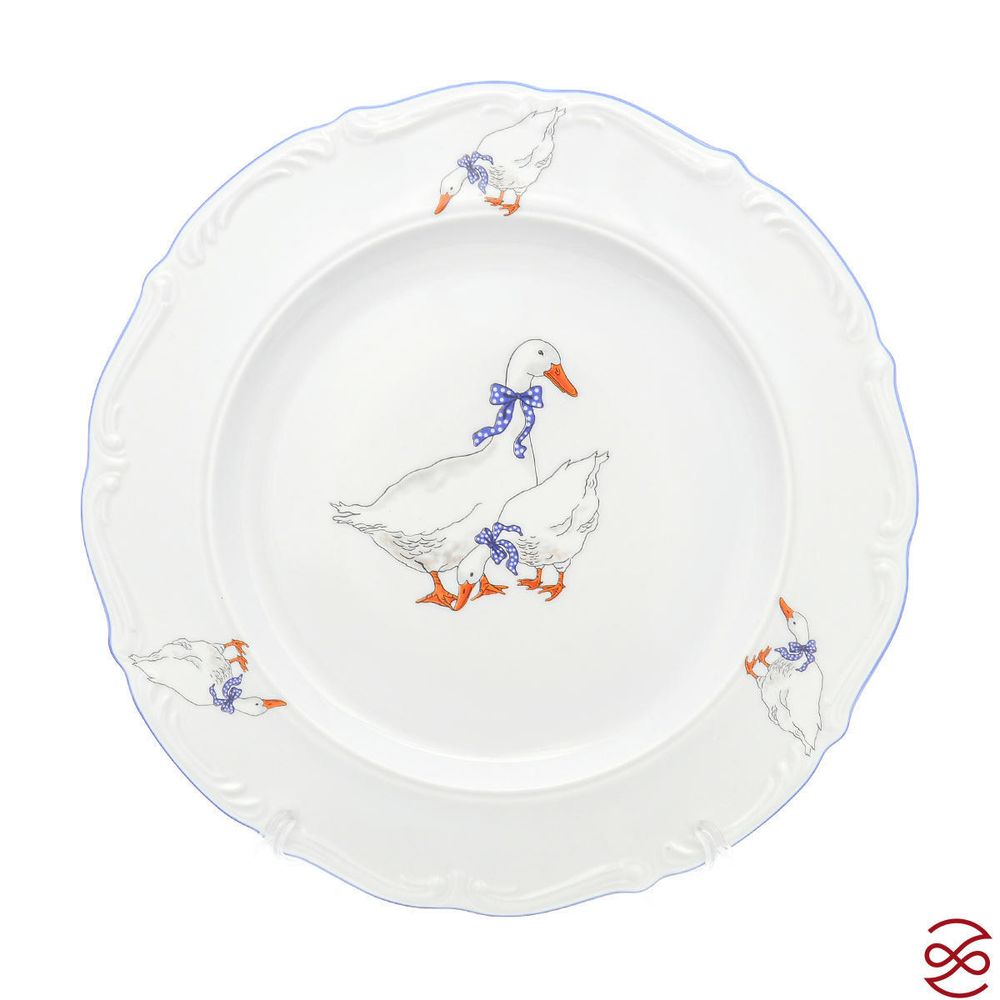Блюдо круглое 32 см Repast Гуси