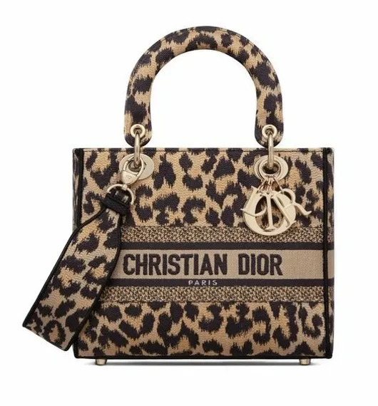 Сумка Dior Lady D-lite, модель среднего формата, женская, бежевый
