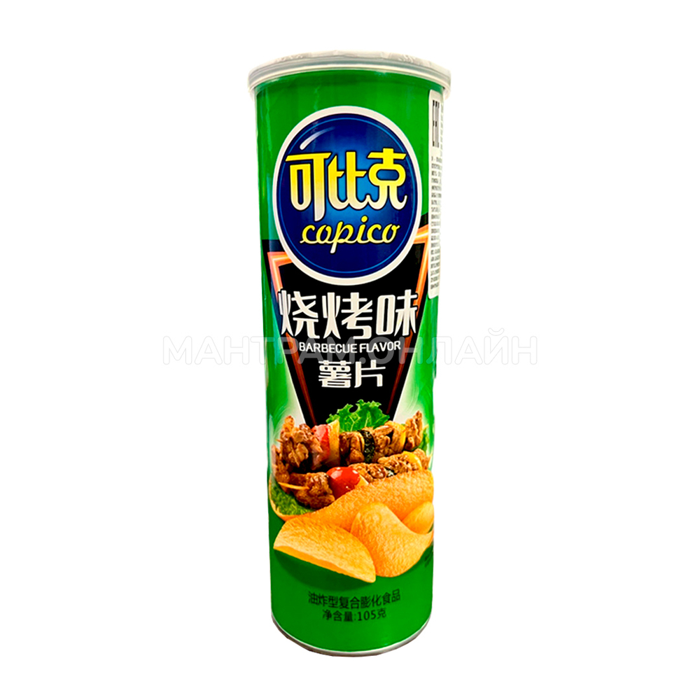 Чипсы картофельные Copico Barbecue Flavor со вкусом шашлыка 105 г