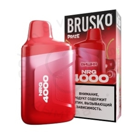 Одноразовая ЭС BRUSKO NRG 4000 с ароматом вишни, 20мг/см3, 3,3 мл (М)