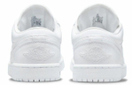 Кроссовки Jordan Air Jordan 1 Low "Triple White" (Женская размерная сетка)