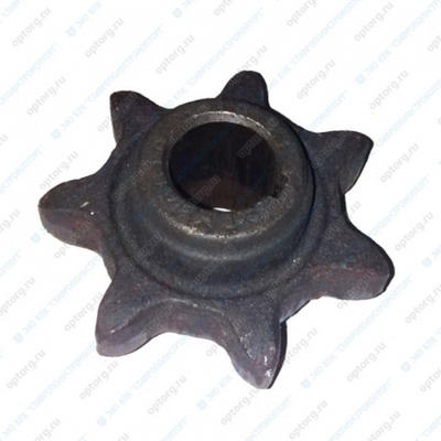 Звездочка РСМ-10.01.54.201 привода транспортеров элеватора (z=7, t=38, d=30мм) ДОН-1500