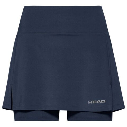 Теннисная юбка Head Club Basic Skort Long W - Blue