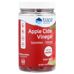 Trace, Жевательные мармеладки с яблочным уксусом, со вкусом клубники и дыни, 500 мг, 60 жевательных таблеток