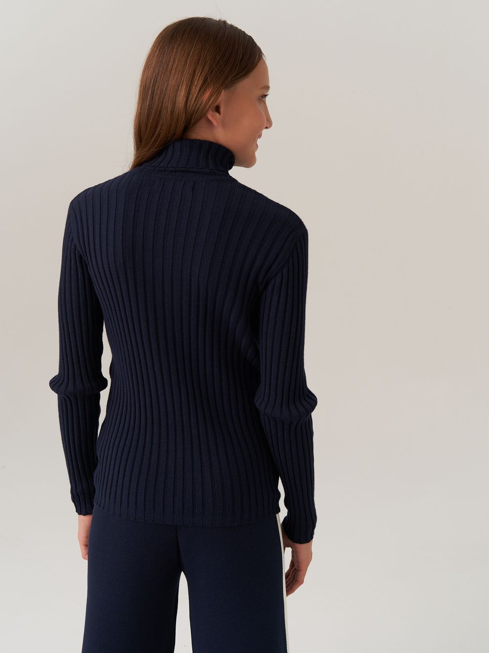 Джемпер водолазка для девочки AT274 синий