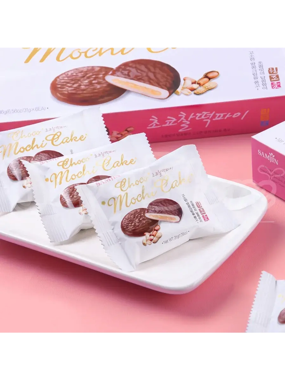 Пирожное Моти в шоколаде с Арахисовой начинкой 186 г