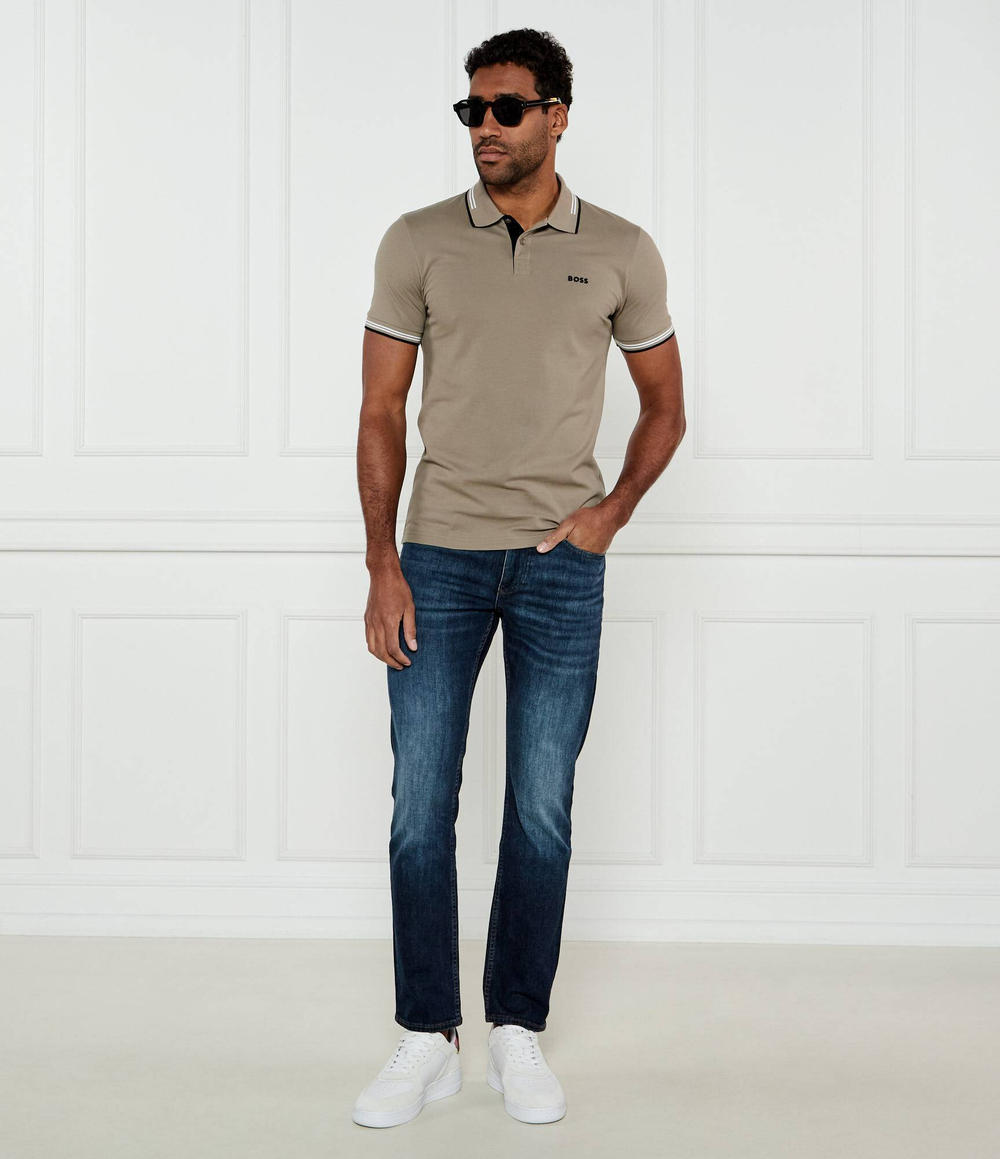 Поло Paul BOSS GREEN - бежевый(50506193)