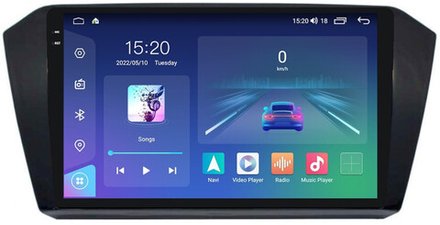 Магнитола для Volkswagen Passat 2015+ (без штатного усилителя) - Parafar PF370U2K Android 11, QLED+2K, ТОП процессор, 8Гб+128Гб, CarPlay, SIM-слот