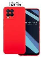 Чехол ROSCO для realme 8;realme 8 Pro оптом (арт. RM-8-COLOURFUL-RED)