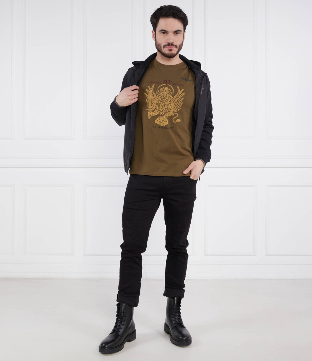Футболка Aeronautica Militare - зеленый(TS2126J607)