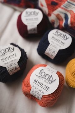 Пряжа FONTY Boheme (35% лён, 65% хлопок)