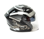 Шлем мото открытый HIZER J228 №2 (XL) black/gray