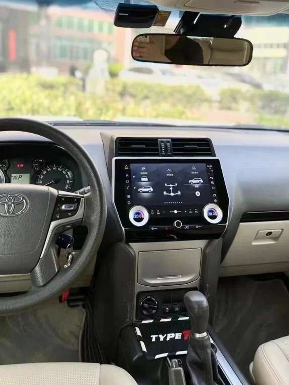 Автомагнитола Тесла стиль для Toyota Land Cruiser Prado 150 2010-2022