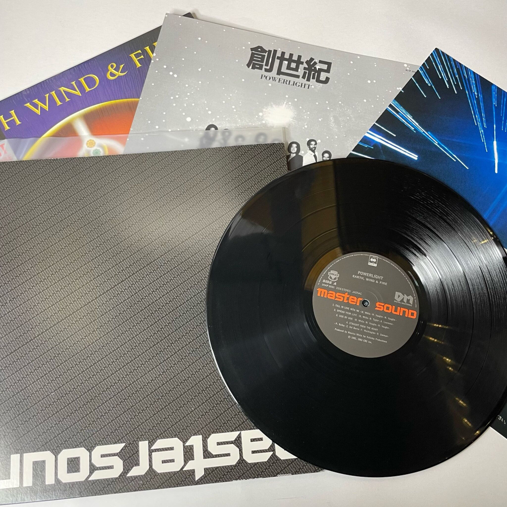 Винтажная виниловая пластинка LP Earth, Wind and Fire Powerlight (Japan 1983) (Obi) Master Sound