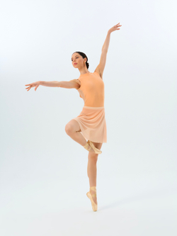 Бежевый купальник без рукавов