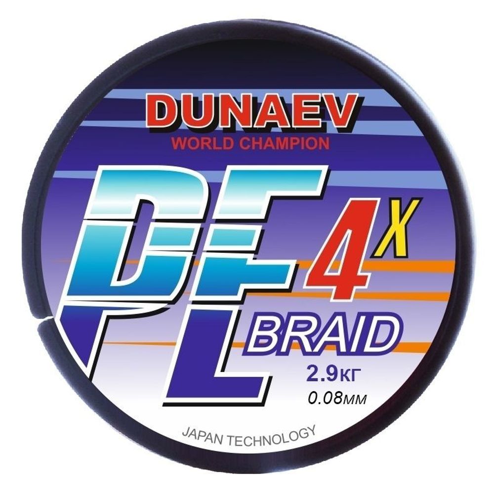 Шнур Dunaev Braid PE X4 150м 0,10мм