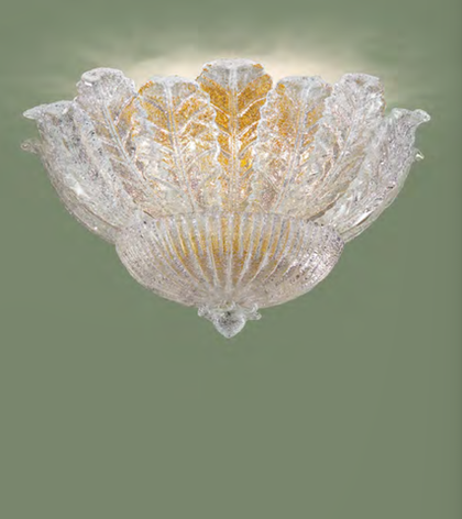 Лампа потолочная Novaresi Nelly Gold Clear, 8 L