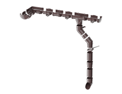 Металл ТН ПВХ ОПТИМА Кронштейн желоба металлический, темно-коричневый