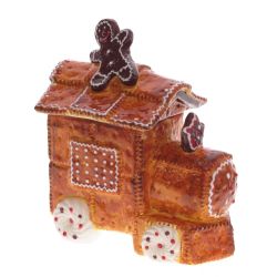 GAEM Конфетница "Пряничный паровозик", 1000 мл, L18 W11 H22 см