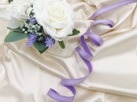 Бретелечная резинка с фестонами, Lauma, 10мм, лаванда, (Арт: BR642/10-1566), м